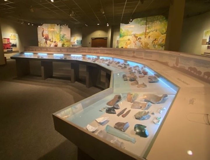 Exhibit Case at Dickson Mounds Museum